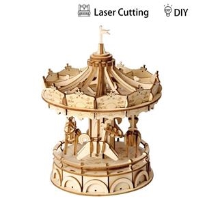 MAQUETA FUSTA MERRY-GO-ROUND MORDERN 3D | 6946785163650