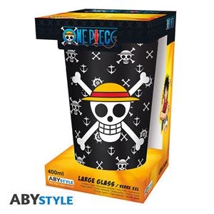 VAS VIDRE NEGRE XXL - 400ML ONE PIECE LUFFY | 3665361056270