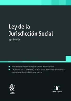 LEY DE LA JURISDICCIÓN SOCIAL 15ª EDICIÓN | 9788410958111 | GOERLICH PESET, JOSÉ MARÍA / NORES TORRES, LUIS ENRIQUE
