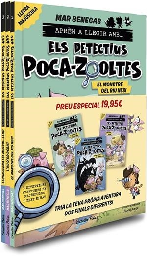 PACK APRÈN A LLEGIR AMB... ELS DETECTIUS POCA-ZOOLTES! 1-3. EN LLETRA MAJÚSCULA | 9791387519438 | BENEGAS, MAR