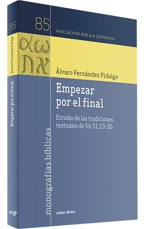 EMPEZAR POR EL FINAL | 9788410630376 | FERNANDEZ FIDALGO, ALVARO