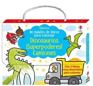 MI MALETÍN DE LIBROS PARA COLOREAR 2. DINOSAURIOS, SUPERPODERES Y CAMIONES | 9781836062752 | ROBSON, KIRSTEEN