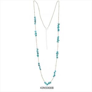 COLLAR LLARG DENALI TURQUESES PLATA | 43N5000B