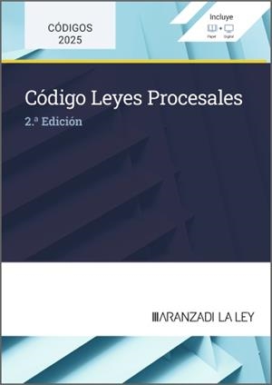 CODIGO LEYES PROCESALES | 9788410850606 | ARANZADI LA LEY