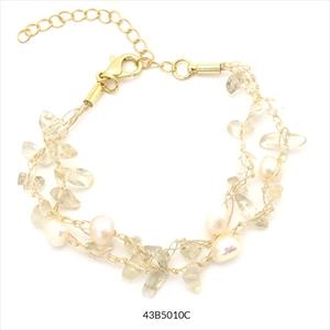 PULSERA MARGERIE DAURADA-PERLES | 43B5010C