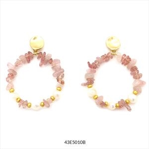 ARRECADES ARO PEDRES ROSADES-PERLES | 43E5010B