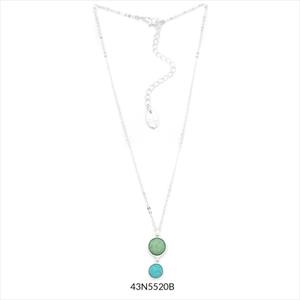 COLLAR CURT ZAHARA PLATA-BLAUS | 43N5520B