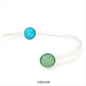 PULSERA RIGIDA ZAHARA PLATA -BLAUS | 43B5520B