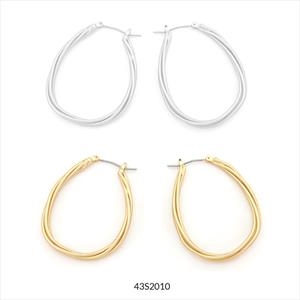ARRECADES ARO OVAL TRENAT 2 COLORS | 43S2010