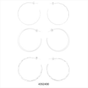 ARRECADES ARO GRANS MOANA SILVER | 43S2400