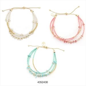 PULSERA MAUI GOLD PEDRES 3 COLORS | 43S2430