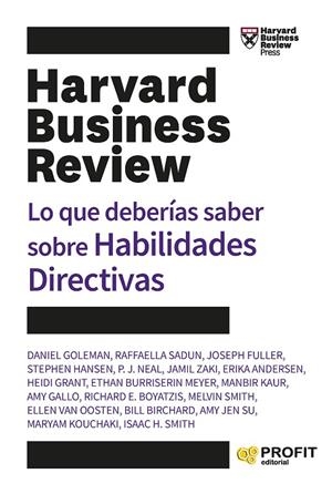 LO QUE DEBERÍAS SABER SOBRE HABILIDADES DIRECTIVAS | 9788410235151 | HARVARD BUSINESS REVIEW