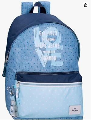 MOTXILLA 40 CM PJL NONI DENIM BLAU CLAR | 8435692782095
