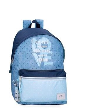 MOTXILLA 42 CM PJL NONI DENIM BLAU CLAR | 8435692778692