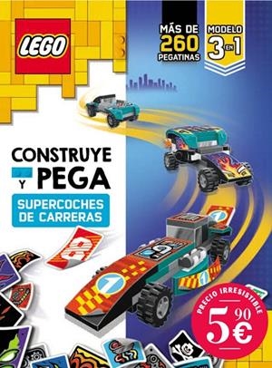 LEGO. CONSTRUYE Y PEGA SUPERCOCHES DE CARRERAS | 9791259576675