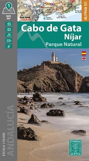 CABO DE GATA : MAPA-GUIA [2025] | 9788470111587