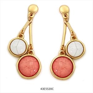 ARRECADES ZAHARA DAURADES ROSA-NACAR | 43E5520C