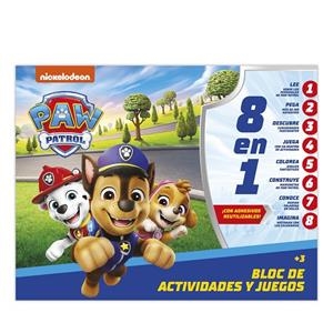BLOC DE ACTIVIDADES Y JUEGOS 8 EN 1 - PATRULLA CANINA | 9788410133945 | IMAGILAND