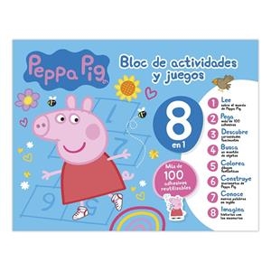 BLOC DE ACTIVIDADES Y JUEGOS 8 EN 1 - PEPPA PIG | 9788410133938 | IMAGILAND
