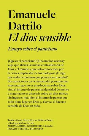 DIOS SENSIBLE, EL | 9789878969756 | DATTILO, EMANUELE