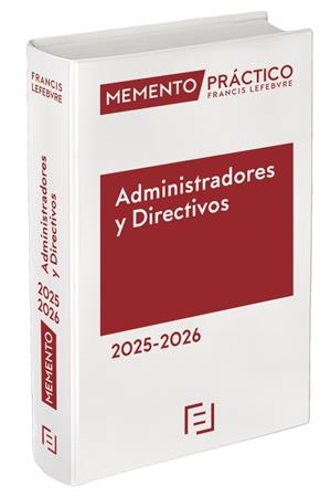 MEMENTO PRACTICO ADMINISTRADORES Y DIRECTIVOS 2025-2026 | 9788410431669