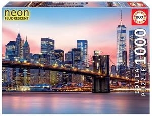 PUZZLE EDUCA 1000 P. PUENTE BROOKLYN NEON | 8412668192690