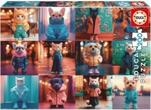 PUZLE 200 PECES ANIMALS DE MODA | 8412668202191