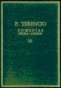 COMEDIAS . VOLUMEN III HÉCIRA . ADELFOS | 9788400023379 | TERENCIO AFRICANO, PUBLIO