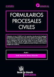FORMULARIOS PROCESALES CIVILES 3ª EDICIÓN+CDROM | 9788498768336 | JOSÉ ANTONIO MORA ALARCÓN