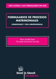 FORMULARIOS DE PROCESOS MATRIMONIALES COMENTADOS Y CON JURISPRUDENCIA | 9788490338179