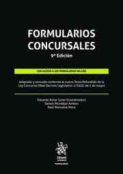 FORMULARIOS CONCURSALES 9ª EDICIÓN 2020 | 9788413559902 | AZNAR GINER, EDUARDO / MONDÉJAR AMBOU, SANTOS / MONSALVE MORA, RAÚL