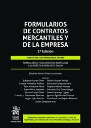 FORMULARIOS DE CONTRATOS MERCANTILES Y DE LA EMPRESA 2ª EDICIÓN | 9788411475693 | AZNAR GINER, EDUARDO / MONDÉJAR AMBOU, SANTOS / MONSALVE MORA, RAÚL / SANTONJA LÓPEZ, JAIME / LÓPEZ