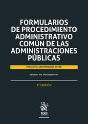 FORMULARIOS DE PROCEDIMIENTO ADMINISTRATIVO COMÚN DE LAS ADMINISTRACIONES PÚBLICAS 2ª EDICIÓN | 9788410563087 | MARTÍNEZ FERRER, SALVADOR VICENTE