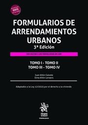 FORMULARIOS DE ARRENDAMIENTOS URBANOS 3ª EDICIÓN 2025 4 TOMOS | 9788410719941 | AÑÓN CALVETE, JUAN / AÑON LENAERS, ELMA