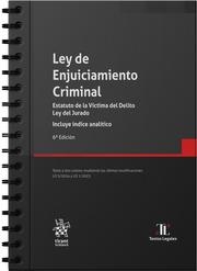 LEY DE ENJUICIAMIENTO CRIMINAL ESTATUTO DE LA VÍCTIMA DEL DELITO LEY DEL JURADO 6ª EDICIÓN CON ANILLAS 2025 | 9788410957978