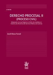 DERECHO PROCESAL II (PROCESO CIVIL) ADAPTADO A LA LEY ORGÁNICA 1/2025 4ª EDICIÓN | 9791370100858 | NIEVA FENOLL, JORDI