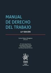 MANUAL DE DERECHO DEL TRABAJO 15ª EDICIÓN 2017 | 9788491692492 | MOLERO MANGLANO, CARLOS