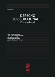 DERECHO JURISDICCIONAL III PROCESO PENAL 27ª EDICIÓN 2019 | 9788413139258 | VARIOS AUTORES