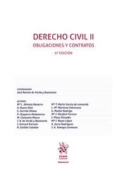 DERECHO CIVIL II. OBLIGACIONES Y CONTRATOS 6ª EDICIÓN | 9788411696371 | CLEMENTE MEORO, MARIO / TAMAYO CARMONA, JUAN A / SERRA RODRÍGUEZ, ADELA / ATIENZA NAVARRO, M.ª LUISA
