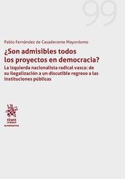 SON ADMISIBLES TODOS LOS PROYECTOS EN DEMOCRACIA? | 9788413132464 | FERNÁNDEZ DE CASADEVANTE MAYORDOMO, PABLO