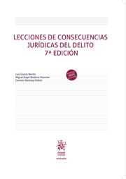 LECCIONES DE CONSECUENCIAS JURÍDICAS DEL DELITO 7ª EDICIÓN | 9788411696579 | BOLDOVA PASAMAR, MIGUEL ÁNGEL / ALASTUEY DOBÓN, M.ª CARMEN / GARCÍA MARTÍN, LUIS