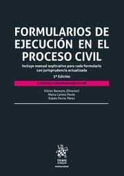 FORMULARIOS DE EJECUCIÓN EN EL PROCESO CIVIL 2ª EDICIÓN | 9788411301510 | BENEYTO, KILLIAN / CANTOS PARDO, MARTA / FERRER PÉREZ, RUBÉN