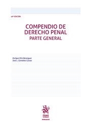 COMPENDIO DE DERECHO PENAL. PARTE GENERAL 10ª EDICIÓN | 9788411970921 | GONZÁLEZ CUSSAC, JOSÉ LUIS / ORTS BERENGUER, ENRIQUE