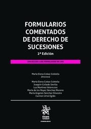 FORMULARIOS COMENTADOS DE DERECHO DE SUCESIONES 2ª EDICIÓN | 9788411303194 | MARTÍNEZ VELENCOSO, LUZ / COBAS COBIELLA, MARÍA ELENA / URIOL EGIDO, CARMEN / SÁNCHEZ MORENO, MARÍA
