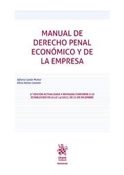 MANUAL DE DERECHO PENAL ECONÓMICO Y DE LA EMPRESA. 5ª EDICIÓN ACTUALIZADA Y REVISADA | 9788411691963 | NÚÑEZ CASTAÑO, ELENA / GALÁN MUÑOZ, ALFONSO