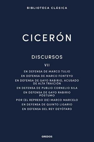 DISCURSOS VII | 9788424999049 | CICERÓN, MARCO TULIO