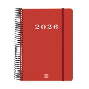 AGENDA ESPIRAL ANUAL MY E10 1DP 2026 VERMELL | 8422952409694