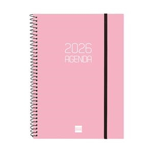 AGENDA ESPIRAL ANUAL OPAQUE E10 SVH 2026 ROSA | 8422952408581
