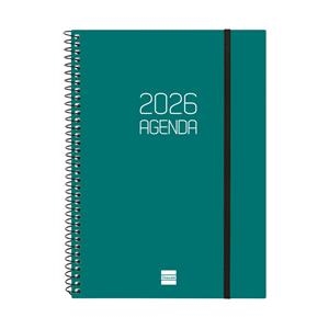 AGENDA ESPIRAL ANUAL OPAQUE E10 SVH 2026 VERD | 8422952408604