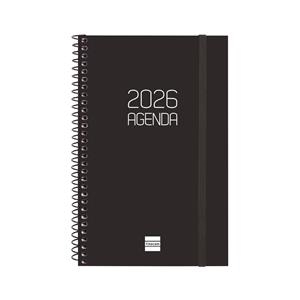 AGENDA ESPIRAL ANUAL OPAQUE E5 SVH 2026 NEGRE | 8422952408635